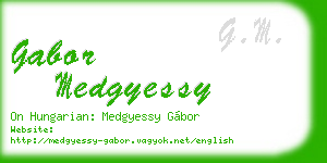gabor medgyessy business card