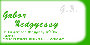 gabor medgyessy business card